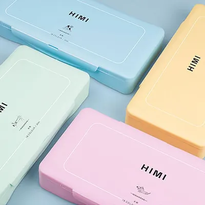 HIMI Gouache Paints Set 18/24colors 30ml Jelly Cup Non-Toxic Gouache Artist Watercolor Paint with Palette For Painting Art