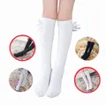 Girls Socks Knee High Bowknot Plaid Cotton Baby Girls Socks Princess Knee High Socks for Girls