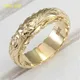14k Gold Plated Suspended Carved Rose Flower Ring Ornaments Tail Ring Female Engagement Rings for