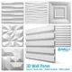 30x30cm 3D Art Wall Panel background wall decor exterior 3D Carving Embossed 3D Wa Pearlescent