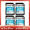 Kingston SD Card 64GB 128GB 256GB SDG3 Memory Cards Up to 170MB/s Read V30 U3 Flash Card C10 for