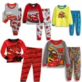 2024 Disney Cars Children's Pajamas Set Toy Story New Children's Autumn Clothing Boys Cotton