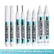 0.7/1.0/2.5MM White Marker Pens Oily Waterproof Permanent Paint Markers For Wood Plastic Leather