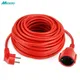 Power Strip Extension Cord 5/10m Cable 10A EU Outlets 2500w Electric Schuko 1.0mm Red Indoor Outdoor