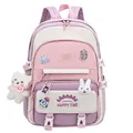 Large Capacity Cute Women Multi-Pocket Nylon Backpack Ins Junior High School Student School Bag