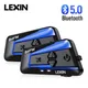 Lexin B4FM-X Bluetooth5.0 Motorcycle Helmet Intercom Headsets Type-C 10 Riders Wireless