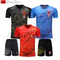 CHINA Dragon table tennis Jerseys Shorts Men Women Child ping pong Jersey Table tennis Shirt Sets