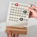 Ins Creative Time Perpetual Table Calendar Manual Acrylic Desk Calendario Home Decoration 3 Ring