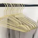 10 pcs Clothes Hangers Heavy Duty Metal Strong Non-Slip Clothing Coat Hanger For Bedroom Gold Silver