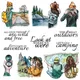 Mangocraft Summer Outdoor Camping Clear Stamps DIY Scrapbooking Supplies Silicone Stamps For Cards