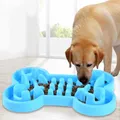 Pet Dog Bowl Healthy Soft rubber Slow Food Feeder Anti-Slip Anti-Gulping Choke travel bowl for Cat
