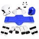 eight-piece Set Taekwondo Equipment Helmet Kickboxing Armor Guantes De Boxeo WTF Foot Gloves Game