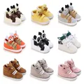 Classic Baby Shoe Boy Girl Baby Cute Animal Face Casual Flat Sneaker First Baby Ankle Boot Cotton