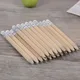 wholesale 50PCS Mini Size 10cm long Simple Wood Pencils With Eraser Log Pencil Short Size Pencil For