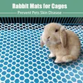 Rabbit Mats for Cages Rabbit Guinea Pig Hamster and Other Small Animal Cage Hole Mat Foot Pad