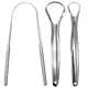 Stainless Steel Tongue Scraper Cleaner Fresh Breath Cleaning Coated Tongue Toothbrush Oral Hygiene