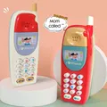 Kids Learning Toys Baby Mobile Phone Toy English Machine With Light Musical Babyphone Children