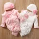 Floral Newborn Baby Girl Romper Cotton New Born Infant Toddler Little Girls Costume Onesie Jumpsuit