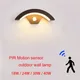 Moden waterproof outdoor wall lamp PIR motion sensor wall light Garden porch frontdoor black