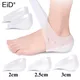 EiD Invisible Height Increase Silicone Socks Gel Heel Pads Orthopedic Arch Support Heel Cushion