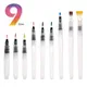 9/12Pcs Watercolor Brush Pens Set Super Easy to Use and Fill for Water Soluble Colored Pencil Aqua