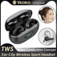 Bone Conduction Concept TWS Wireless Headphones Bluetooth 5.3 Earphones Earclip Touch Control