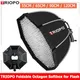 Triopo Softbox 55cm 65cm 90cm 120cm Foldable Octagon Umbrella Softbox S Bracket Hand Grip+Honeycomb