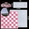 International Chess Kit Epoxy Resin Mold DIY Chess Checkers Checkerboard Mirror Silicone Mold Tools