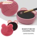 1/3pc Make Up Brush Cleaner Pad Washing Brush Pad Cleaning Mat Cosmetic Brush Cleaner Universal Make