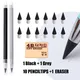 2+11Pcs Eternal Pencil Unlimited Erasable pencils Writing Metallic HB No Ink Pencil set Kawaii