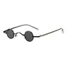 Retro Mini Sunglasses Round Men Metal Frame Gold Black Red Small Round Framed Sun glasses Male
