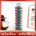 40PCS Nespresso Capsule Pod Holder Stand Rack Display Coffee Capsules Plating Black Metal Holders