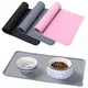 Dog Cat Bowl Food Mat with High Lips Silicone Non-Stick Waterproof Pet Food Feeding Pad Puppy Feeder