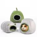 Guinea Pigs Bed Hamster Hideout House Sleep Bed for Chinchilla Ferret Hedgehog