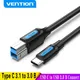 Vention USB C to USB Type B 3.0 Cable for HDD Case Disk Enclosure Web Camera Digital Video Blue ray