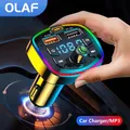 OLAF 4.8A Car Charger Fast Charging U Disk MP3 Player Bluetooth 5.0 FM Transmitter Hands-free Audio