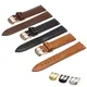 Brown Leather Bracelet With Rose Gold Clasp Bracelet 18mm 20mm watch band 22mm watch Strap For All