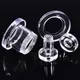 2Pcs Acrylic Ear Plugs and Tunnels Ear Gauges Clear Screw Ear Expanders Ear Stretchers Plugs and