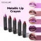 FOCALLURE 31 Colors Matte Lipstick Pencil High Crayons Gloss Long-lasting Waterproof Lip Balm Pen