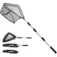 Telescopic Folding Fishing Landing Net 190CM Pole Collapsible Extensible Aluminum long Handle For