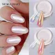 NICOLE DIARY Nail Powder Pigment Pearl White Rubbing on Nail Art Glitter Dust Chrome Aurora Manicure