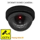 Black/White Fake Dome Camera Red Flashing LED Light Dummy CCTV Security Camera Home Office