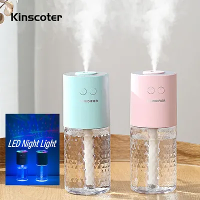 Wireless Air Humidifier Mini USB Portable Rechargeable Humidifier Purifier Aroma Diffuser With