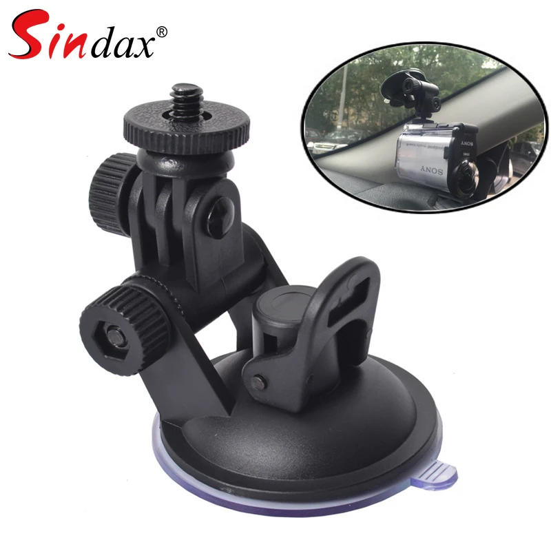 Car GPS DV Universal Mini Car Suction Cup Mount Tripod Holder Adjustable Car Mount Holder Camera Dashboard Windshield Accessorie