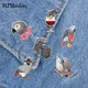 2022 New African Grey Parrot Acrylic Lapel Pin Bird Epoxy Butterfly Clasp Pin Handmade Butterfly