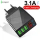 Quick Charger 3.04.0 USB Charger For iphone Samsung Tablet EU US Plug Wall Mobile Phone Charger