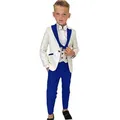 Paisley Classic 3-Piece Suits for Boys Smart And Stylish Boy's Tuxedo Formal Outfit For Kids Blazer