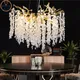 Designer Grape Crystal Chandelier Silver Gold Hanging Light Luxury Villa Living Dining Room Lamp