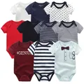 2023 Baby Rompers 5-pack infantil Jumpsuit Boy clothes Summer High quality Striped newborn ropa bebe