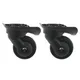 2Pcs/Set Luggage Mute Wheel Universal 360 Degree Swivel Casters Black A52-Size L Replacement Luggage